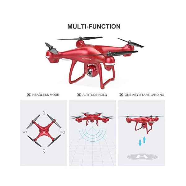 Drohne mit 1080p HD Kamera FPV Live Video RC Quadcopter mit GPS Return Home Funktion Follow Me und Altitude Hold, Drohne… – Bild 3