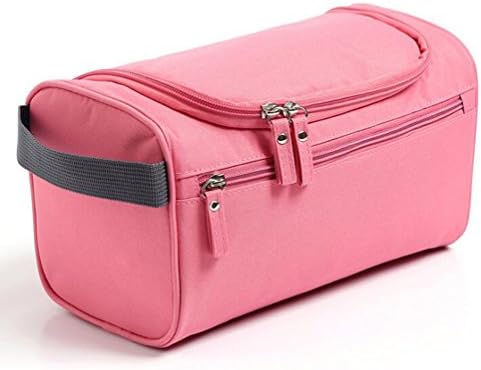 Cuteboom Hanging Travel Toiletry Bag for Women & Man Waterproof Makeup bag with a Hanging Hook for Vacation and Gym (Pink)