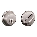Schlage B60N626 Deadbolt, Keyed 1 Side, Satin Chrome