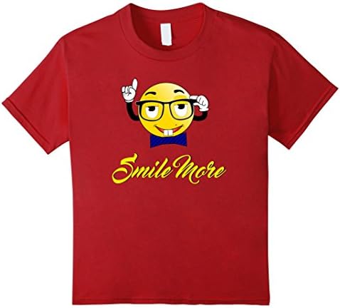 Kids Smile More T-Shirt 10 Cranberry