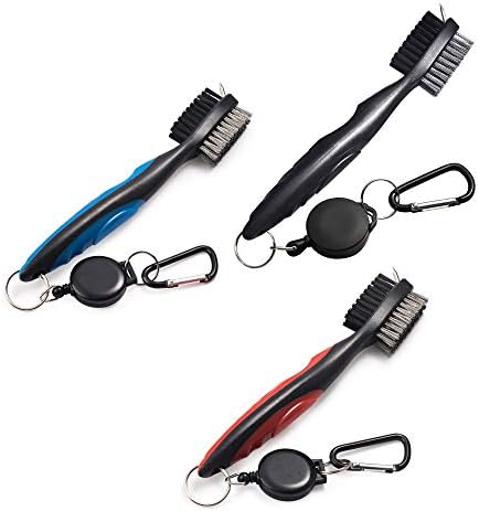 XinTan Tiger Golf Club Brush Groove Cleaner with Retractable Zip-line and Aluminum Carabiner Cleaning Tools XinTan Tiger Golf Club Brush Groove Cleaner with Retractable Zip-line and Aluminum Carabiner Cleaning Tools