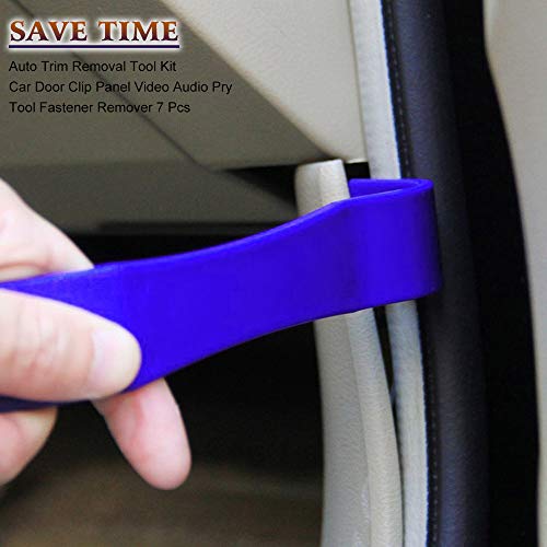 GLISTON 5pcs Auto Trim Removal Tool Car Pry Tool Kit, Door Panel Clip Removal Set for Vehicle Dash Radio Audio Installer