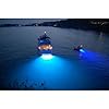 Amarine-made-LED-Underwater-Boat-Surface-Mount-Light-3w-3w-Blue-Bronze-Housing-Waterproof-Ip-68