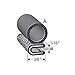 Trim-Lok Trim Seal with Side Bulb – Fits 1/16” Edge, 7/16” Bulb Seal Diameter, 25’ Length – PVC Plastic Trim with EPDM Rubber Seal, Easy to Install for Cars, Boats, RVs, Trucks, and Home Applications