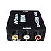 New Wayzon HDMI to RCA Composite AV+ Audio Toslink Spdif Coax Mini Converter for TV/PC/PS3/Blue-Ray DVD 1080P(Black)