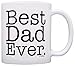 ThisWear Father's Day Mug Best Dad Ever Birthday Gift New Dad Gift 11oz Ceramic Coffee Mug White