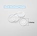 Clear Glass Table Top Bumper Non- Adhesive,Glass Table Top Spacer,2mm Thickness.25Count