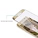 Samsung Galaxy S6 Edge+ Plus Tempered Glass Screen Film Protector: Valuebuybuy 9H 0.2mm Thinest Full Cover Curved Edge to Edge Protection Armor Guard Shatterproof - S6 Edge Plus Gold