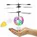 Flying Ball, RC Flying Toy, Boy Toys, WINONE Infrared Induction Drone Remote Control Helicopter Ball with Rainbow Shining LED Lights and Remote Control for Kids, Gifts for Boys and Girls,Outdoor Games