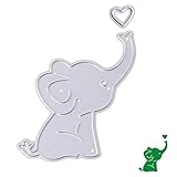 Bottone Metal Cutting Dies Stencil Template Mould for DIY Scrapbook Album Paper Card Craft Decoration New(Elephant Baby)
