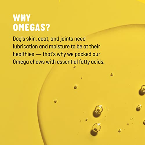 Omega 3 Fish Oil for Dogs Soft Chews 120 ct Omega 3 for Dogs with Biotin & Vitamin E for Shiny