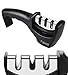 Fubosi Knife Sharpener - Professional Kitchen Knife Sharpener 3 Stage Diamond Knife Sharpening Tool for Ceramic, Straight, Fruit, Pocket, Boning, Folding and Chef Knives (Safe and Portable)