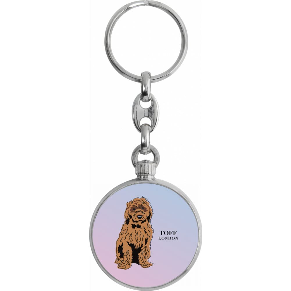 Toff London Brown Cockapoo Dog Keyring