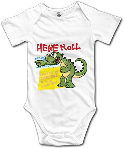 Elnory Here Roll Baby Cool Triangle Romper Bodysuit Jumpsuit Onesie White 18 Months