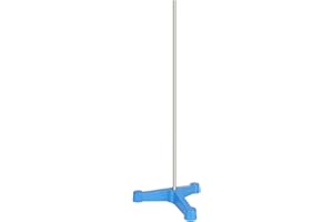 stonylab Lab Stand, Laboratory Stand Support Triangular Tripod Retort Base Support Stand with Rod (23.86 inch/60.6 cm L)