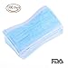 100 Count 3 Ply Disposable Filter Mask Blue Earloop Great For People With The Flu Nose Allergy Dust Mask for Medical Dental Surgical Pet Hair Allergy