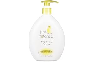 Just Hatched Bright Baby Shampoo Single-Pack - Gentle Hair Cleanser, Loveable Yummy Fragrance, Great for Newborns, Hypoallergenic, Gluten Free, No Yucky Stuff & Harsh Ingredients, 13.5 fl oz (1 Pack)