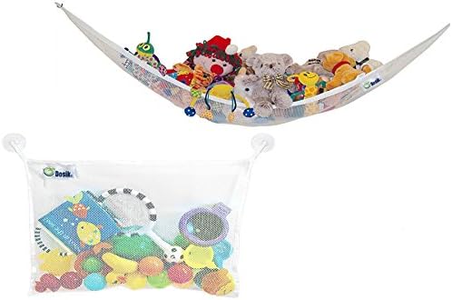 Dosik Top Quality Hammock Net Organizer for Toys XL 6 Feet + Bath Toys Organizer bag set