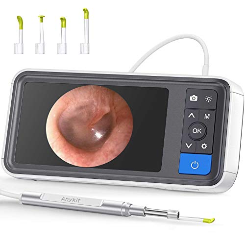 Snap Usb Microscope Software Anykit Digital Otoscope with 4.5 Inches Screen, 3.9mm Ear Camera with 6 ...