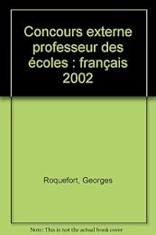 Concours externe professeur des écoles, français
