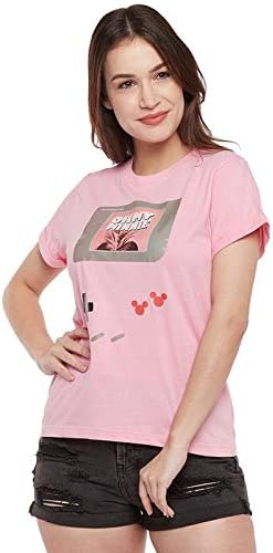 Women Mickey and Friends Gaming T-Shirt (Pink)