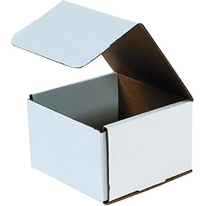 Amazon.com : Aviditi White Corrugated Cardboard Mailing Boxes, 6 x 6 x