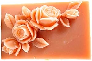 Silicone Mold Rose, 3D Flowers Craft Art Silicone Soap Molds, Plants Craft Candle Molds DIY Handmade Soap Moulds - Soap Making Supplies by YSCEN