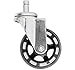 Office Chair Caster Wheels (Set of 5) - Heavy Duty & Safe for All Floors Including Hardwood - Perfect Replacement for Desk Floor Mat - Rollerblade Style w/Universal Fit