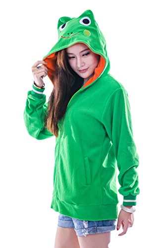 Unisex Animal Cosplay Frog Sweaters Hoodie Hooded Sweatshirts