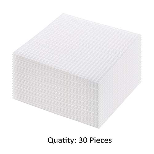 image for Pllieay 30 Pieces 7 Count Plastic Mesh Canvas Sheets for Embroidery, A