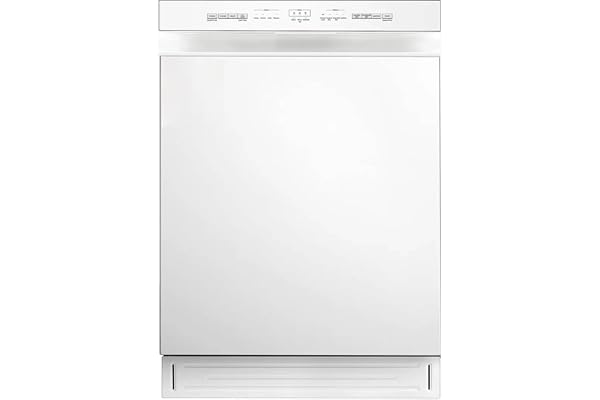 Midea MDF24P1BWW 52 dBA White Front Control Hybrid Tub Dishwasher