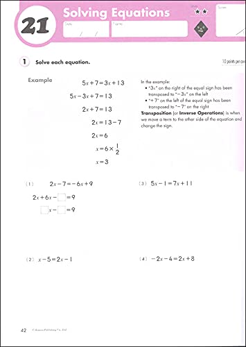 Kumon Algebra-Grades 6-8 (Kumon Middle School Math Workbooks) (Kumon Math Workbooks) Kumon Algebra-Grades 6-8 (Kumon Middle School Math Workbooks) (Kumon Math Workbooks) Paperback