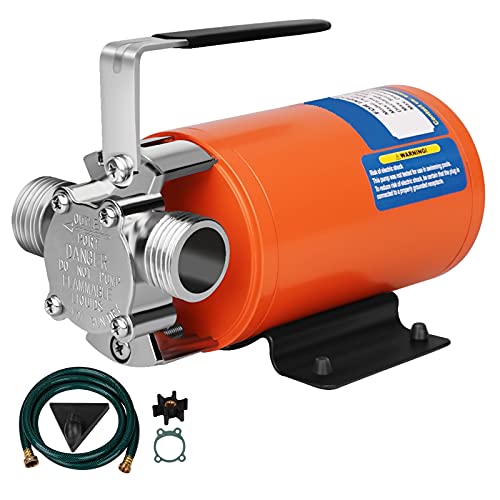 Water Pump 12V Water Pump 1/10 HP 330 GPH Water Transfer Pump With 3/4