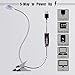 EYOCEAN Desk lamp, LED Reading Light, Dimmable Clamp Lamp for Bed Headboard, Bedroom, Office, 3 Modes & 9 Dimming Levels, Flexible Clip Desk Lamp