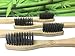 Truly Eco Friendly Bamboo Activated Charcoal Soft Toothbrush for Sensitive Gums - Vegan, Nylon Free, Bpa Free, Sensitive teeth, Adult Size, and Kid Friendly. Pack of 4.