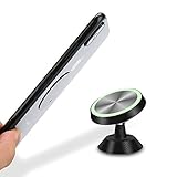 Magnetic Car Phone Mount,KENVENTY 360°Universal Rotation Magnetic Luminous Car Phone Holder For Car Dashboard,Metal Mobile Phone Holder For iPhone, Samsung, Android Smartphones and more