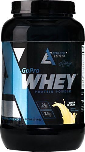 Athletic Elite 10 GoPRO Isolate Whey Protein ISO Protein AE10 Ronaldinho Approved (Vanilla Ice Cream, 2 LB)