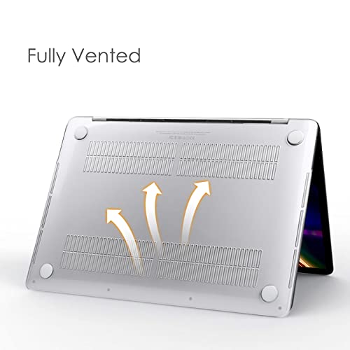 FINTIE Case Compatible with MacBook Pro 13 inch M2/M1 (2022-2016) A2338/A2289/A2251/A2159/A1989/A1706/A1708, Ultra Thin Hard Shell Protective Snap Cover, Crystal Clear