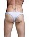 GEOOT Men's Sexy G-strings breathe T-back Funny Sexy Underwear Briefs (L, Black and White)