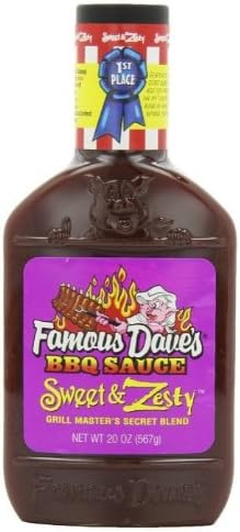 Famous DaveS Bbq Sauce - Sweet & Zesty {20 Oz./567G}