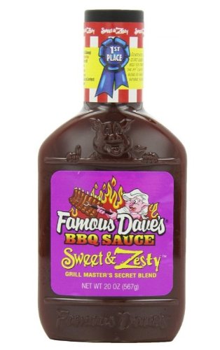 Famous DaveS Bbq Sauce - Sweet & Zesty {20 Oz./567G}