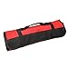 Large Wrench Roll, Multi-pockets Socket Tool Roll Pouch, Heavy Duty Wera Tools Rolling Organizer, Truck Tool Bag GJB01-Red