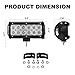 4 X 36w 3600 Lumens LED Light Bar, YEEGO Cree LED Flood Lights for Off-Road Rv Atv SUV Boat Jeep Truck SUV ATV Tractor Pickup Lighting 2 Years Warranty( 4Pack-36W Flood Light)thumb 1