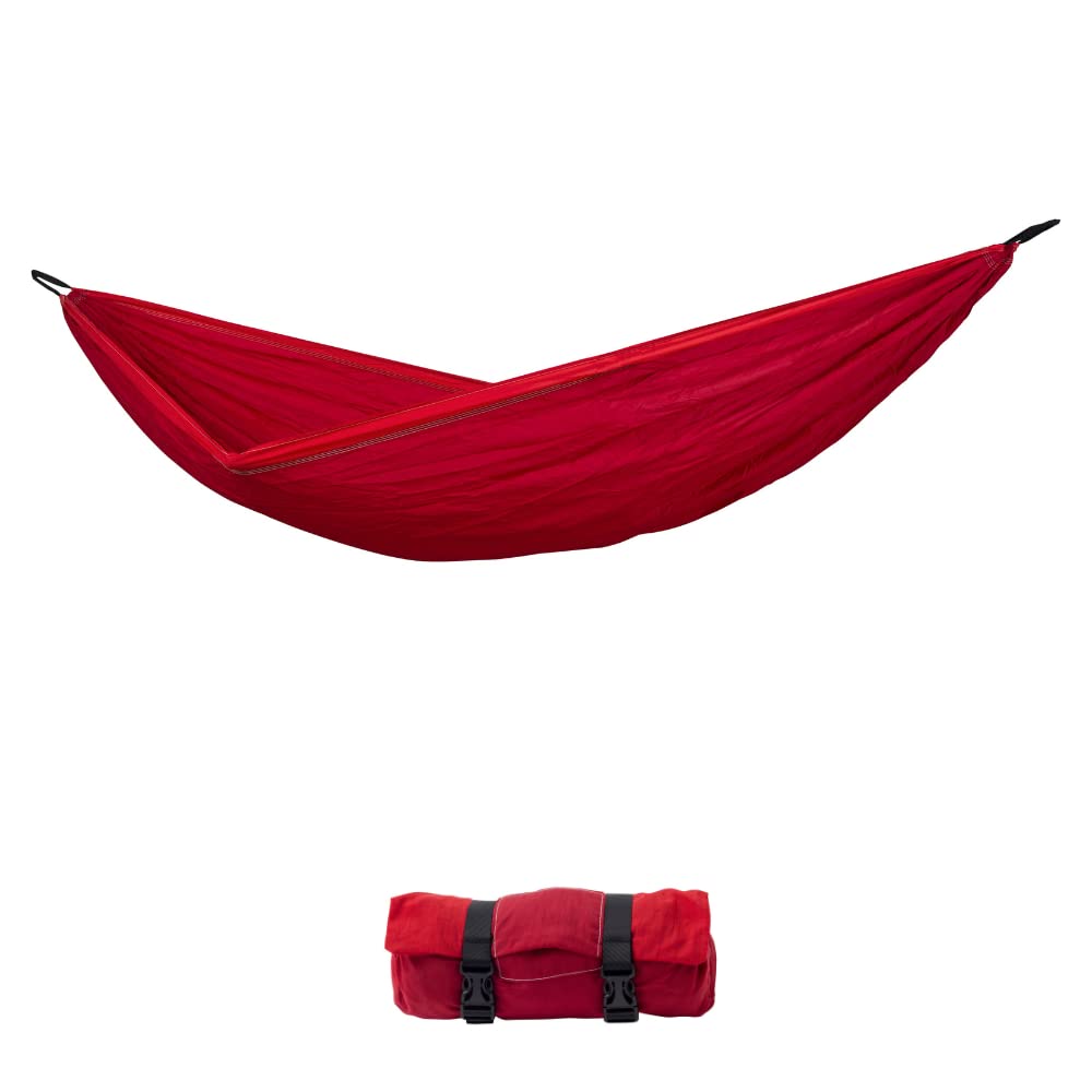 AMAZONAS Ultra-Light XL Hammock Silk Traveller XL Chili Ultralight and Comfortable 385 g 295 x 150 cm Pack Size 25 x 8 cm up to 200 kg