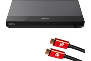 Sony UBP-X700U 4K Ultra HD Home Theater Blu-ray DVD Player 4K, HDR10, Hi Res Audio Bundle with Deco Gear 6FT 4K HDMI 2.0 Cable
