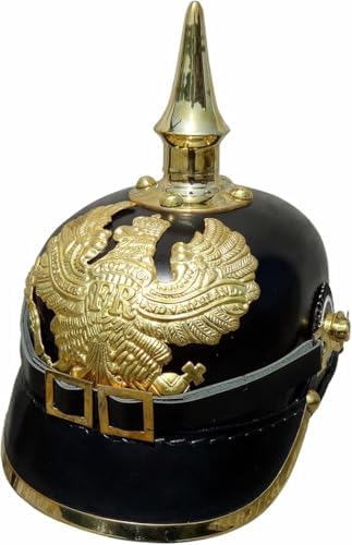 Amazon.com: German Pickelhaube Spiked Helmet | Leather Pickelhaube