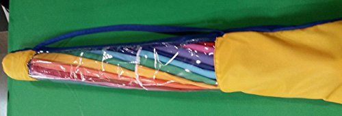 Beach Umbrella Rainbow Color with Carry Bag - 8 Foot