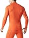 TM-YUT32-ORG_Large Tesla Men's Thermal WinterGear Compression Baselayer Mock Long Sleeve Shirt YUT32