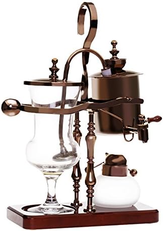 HOME UK- Adjustable Temperature Household Coffee Pot Siphon Coffee Machine (can Be Equipped With Grinder Itself) ( Color : Rose Gold )