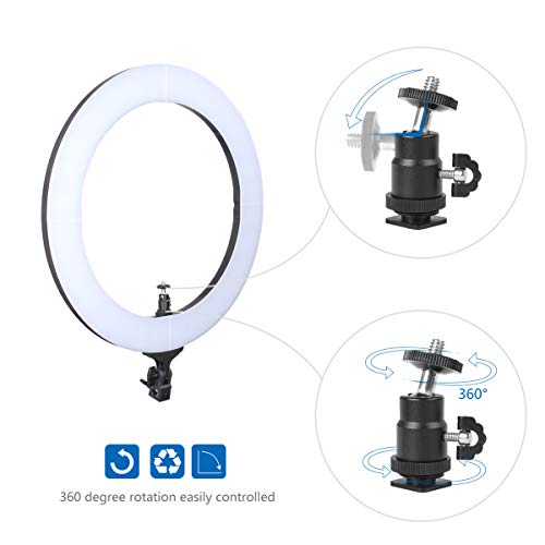 ZOMEi 18" Dimmable LED Ring Light for Makeup Selfie Photographic Ring Light - Thumbnail 6